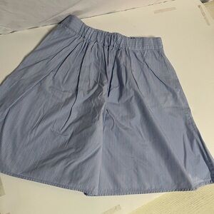 Blue Striped Skirt J. Crew size S 100% cotton